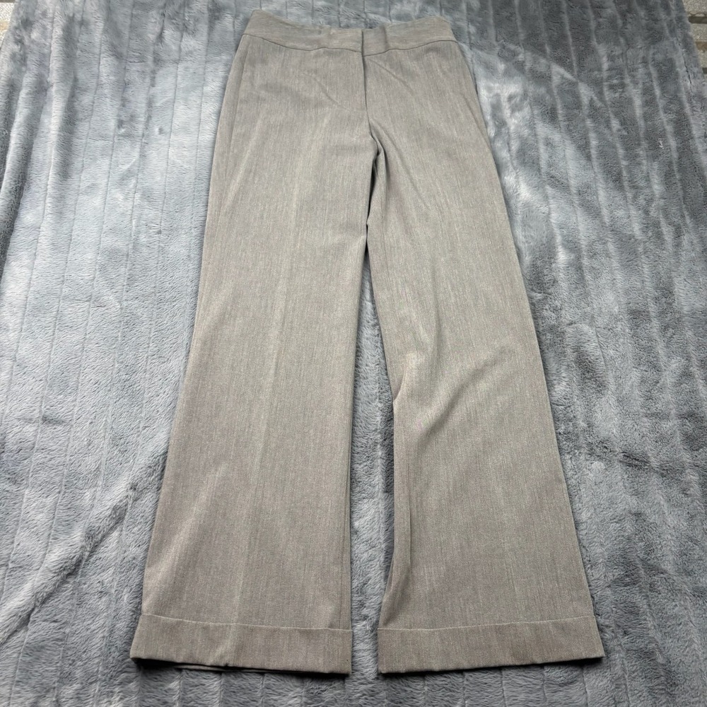 Mix by Tahari Arthur S. Levine Gray Wide Leg Cuffed Dress Pants Size 4